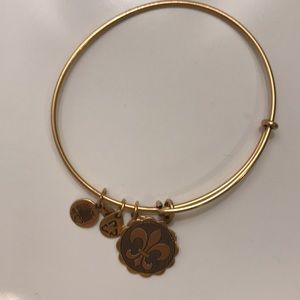 Alex and Ani Fleur De Lis Charm Bangle